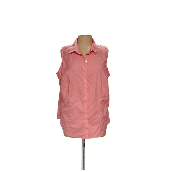 Talbots Tops - Talbots Orange Button-Up Top - 16W